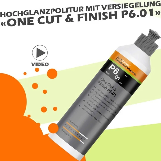 Koch Chemie One Cut and Finish P6.01 250ml, One Step Politur