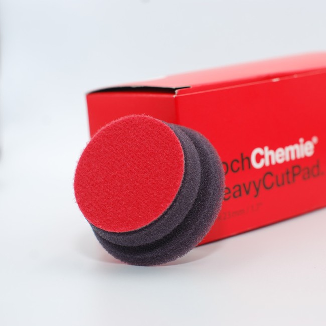 Preview: Koch Chemie Polierpads 45mm Heavy Cut Pad rot 5er Pack 999611