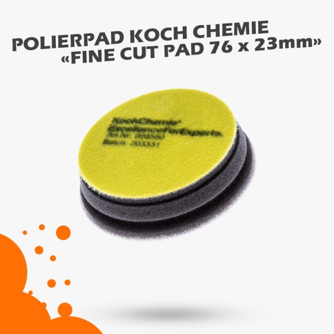 Koch Chemie Fine Cut Pad 76mm Gelb