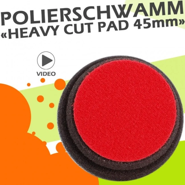 Koch Chemie Heavy Cut Pad 45mm Rot