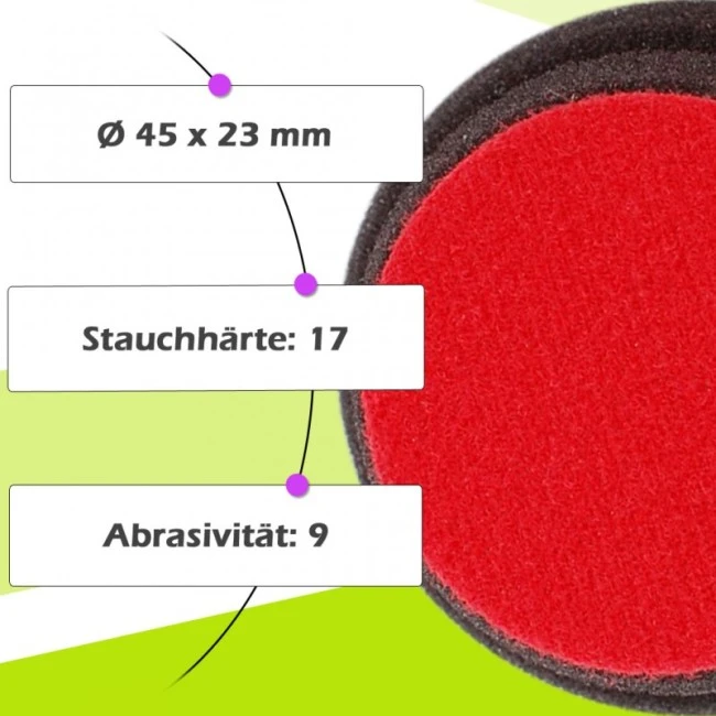 Koch Chemie Heavy Cut Pad 45mm Rot