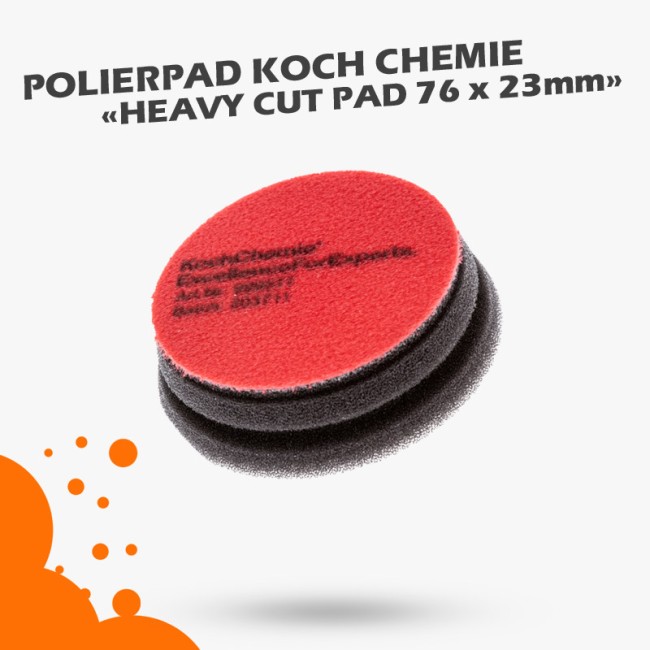 Koch Chemie Heavy Cut Pad 76mm Rot