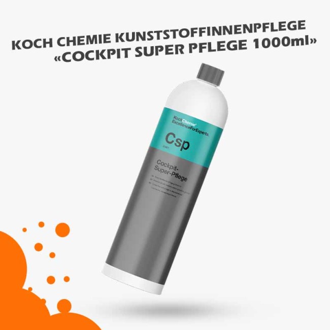 Koch Chemie Kunststoffpflege Innen CSP Cockpit Super Pflege glänzend 1l 20001