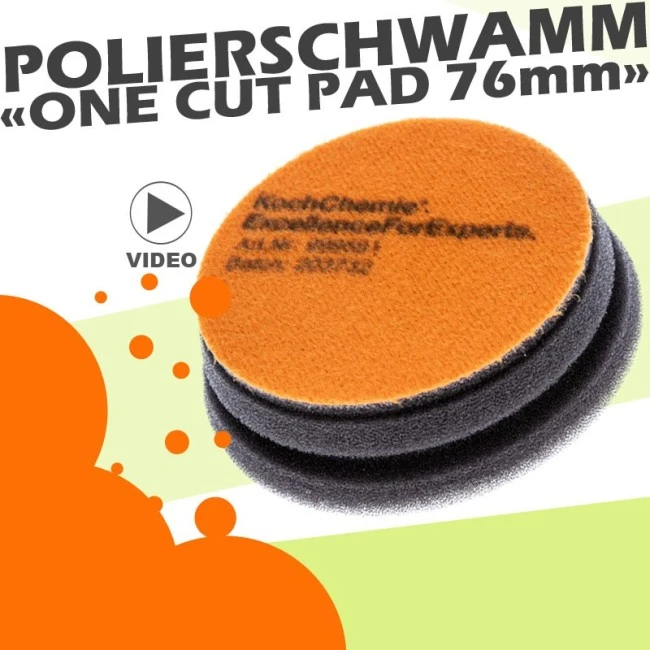 Koch Chemie One Cut Pad 76mm Orange