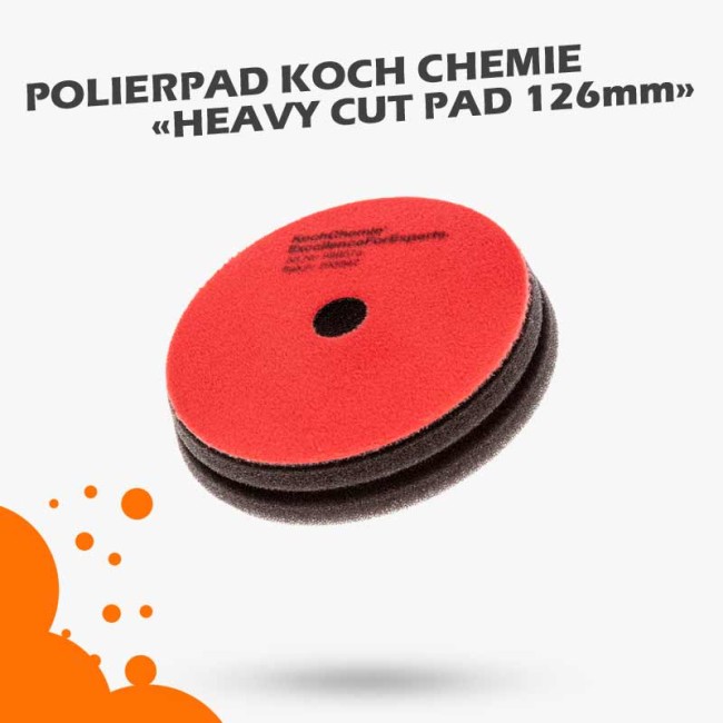 Koch Chemie Polierpad klett 125mm Heavy Cut Pad