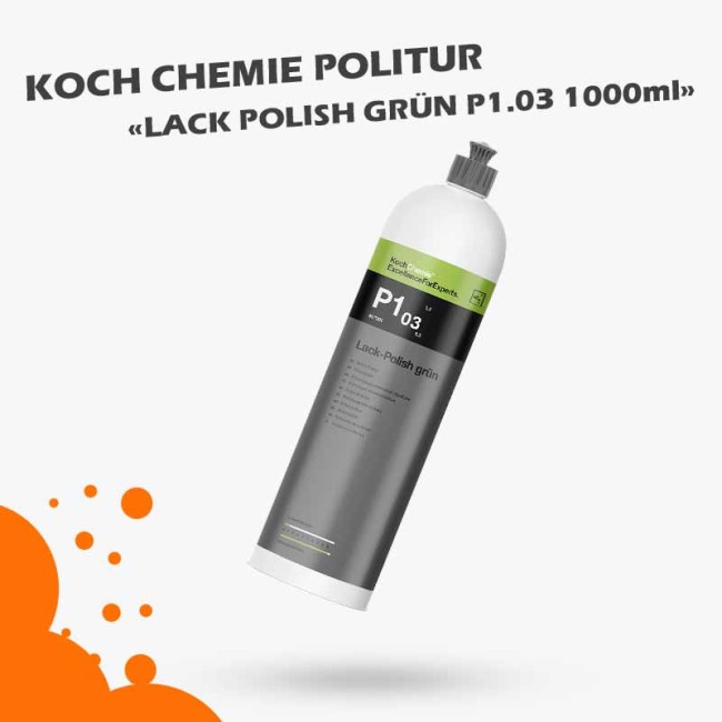 Koch Chemie Politur P1.03 Lack-Polish gruen Finish-Politur 1l