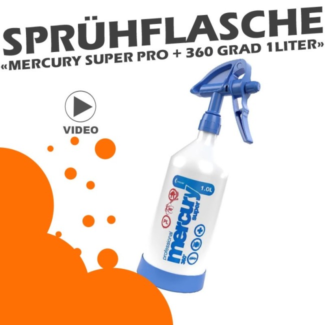 Preview: Kwazar Sprühflasche Mercury Super PRO+ 360 Grad 1L