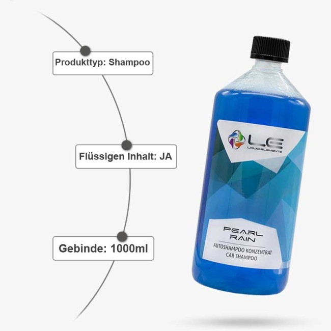 Preview: Autoshampoo Pearl Rain hochwertiges Wasch-Shampoo 1L