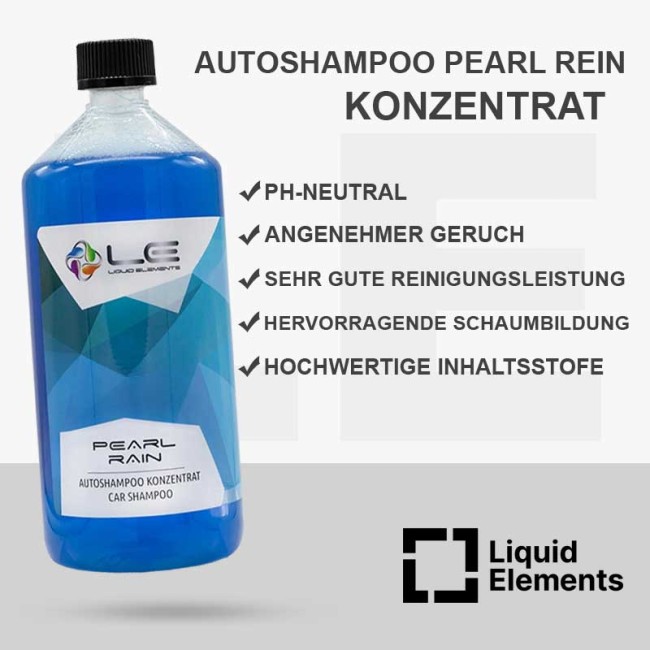 Preview: Liquid Elements Autoshampoo Pearl Rain hochwertiges Wasch-Shampoo 1L