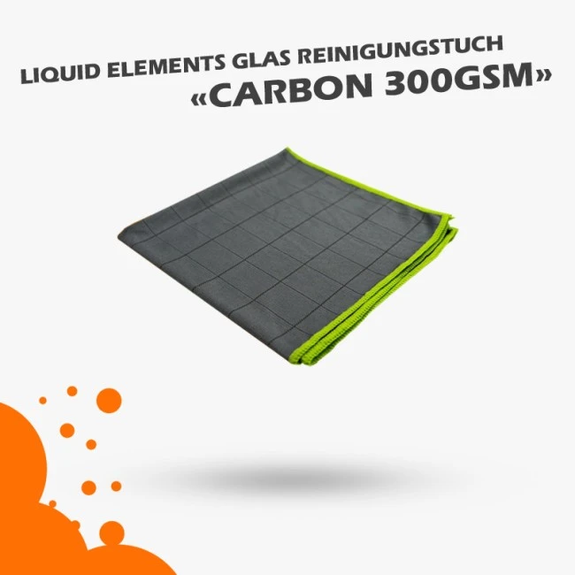 Liquid Elements Carbon Scheiben Reinigungs-Tuch 40x40cm 300GSM