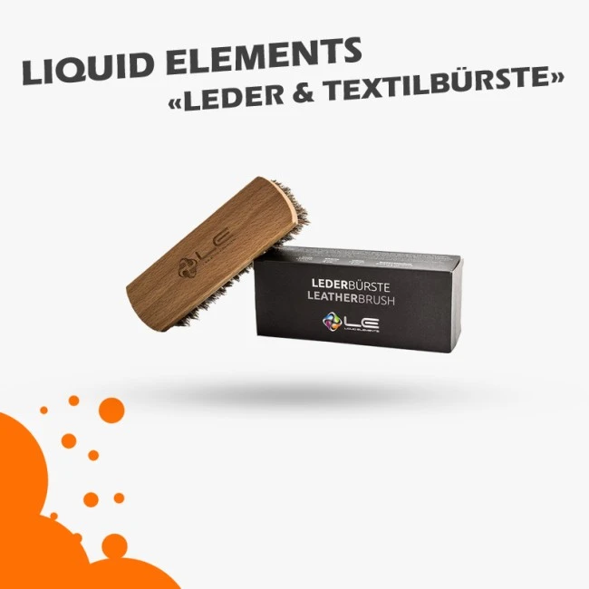 Liquid Elements Lederbürste, Reinigungsbürste