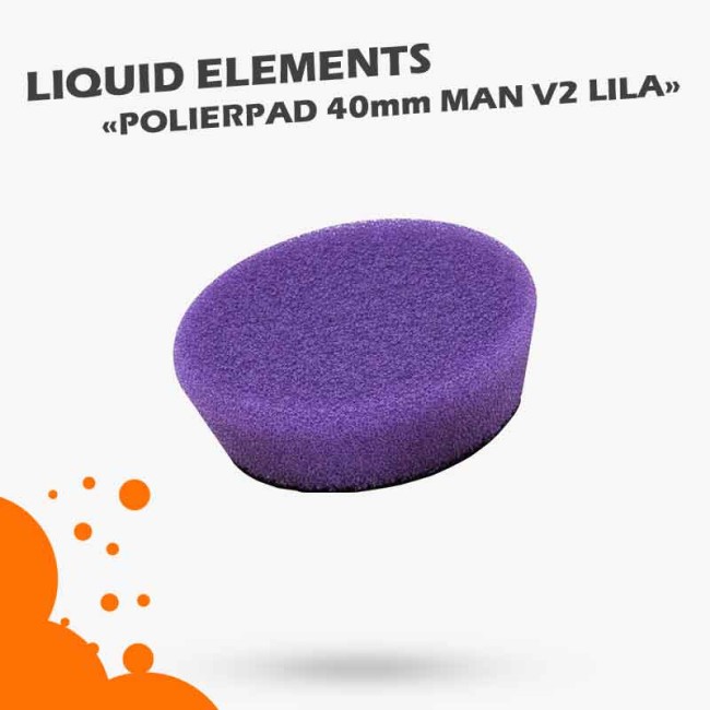 Liquid Elements Polierpad 40mm Pad Boy V2 Advanced Lila