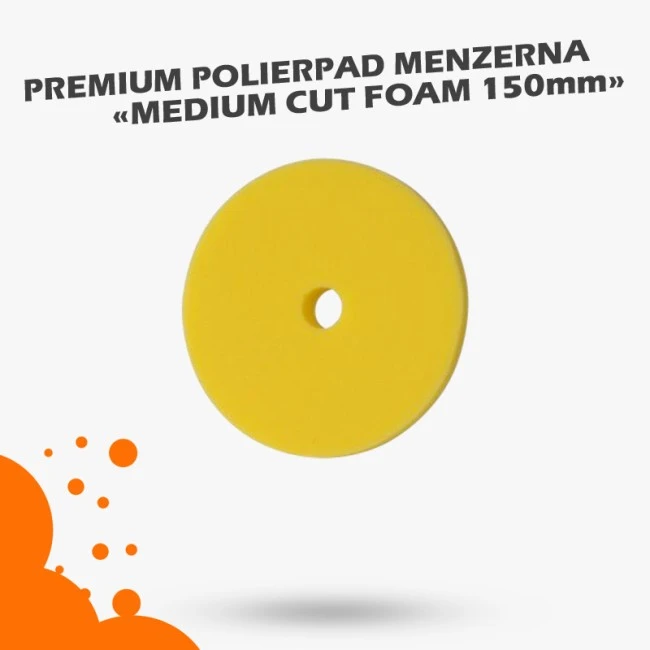Menzerna Medium Cut Foam Pad Gelb 150mm