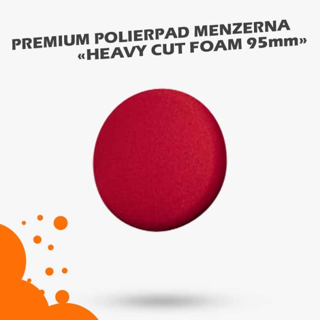 Menzerna Polierpad 95mm Heavy Cut Foam Rot
