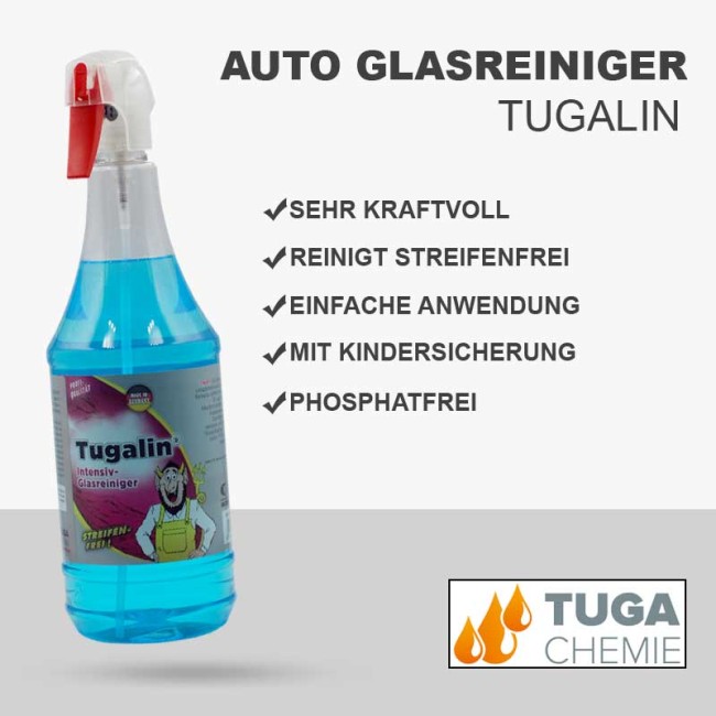 Preview: Tuga Chemie Auto Glasreiniger Tugalin Hochleistungs-Glasreiniger 1L