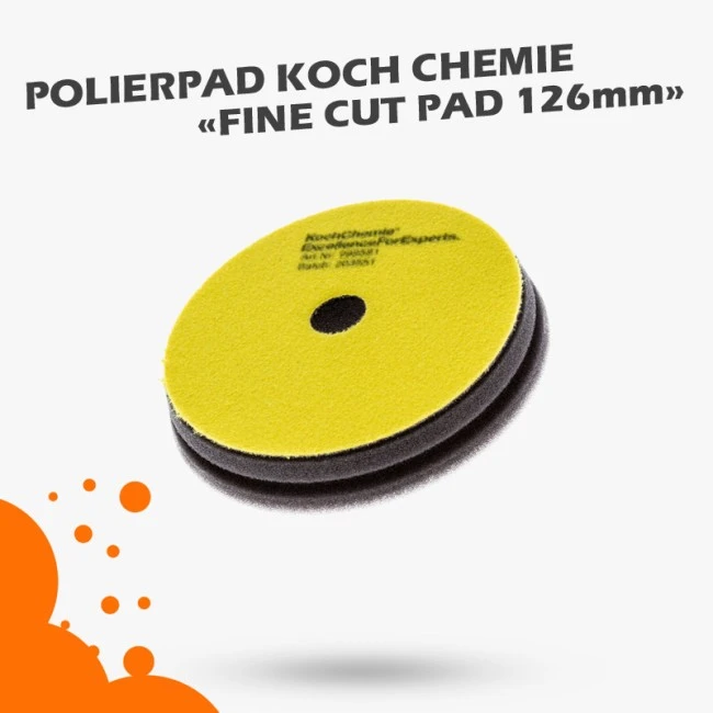 Koch Chemie Fine Cut Pad 126mm Gelb