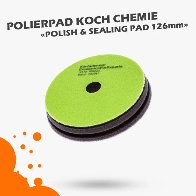 Koch Chemie Polish & Sealing Pad 126mm Grün
