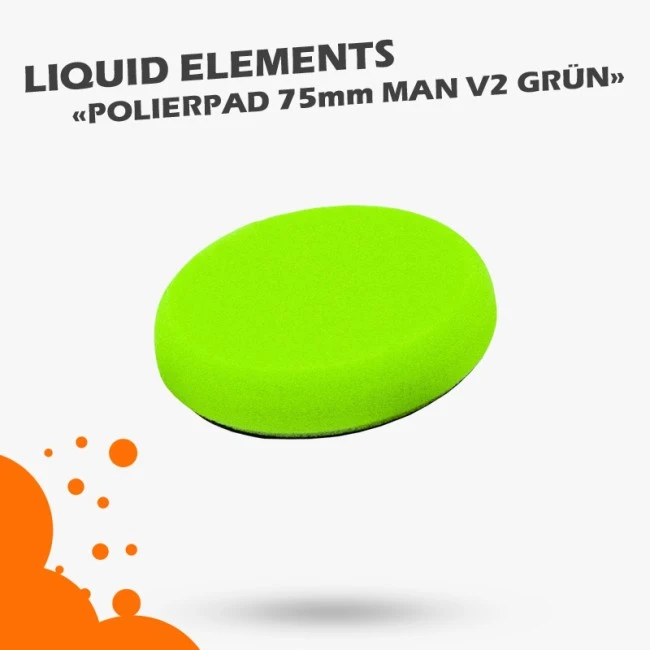 Polierpad 75mm Klett Pad Man V2 Grün 75mm Liquid Elements