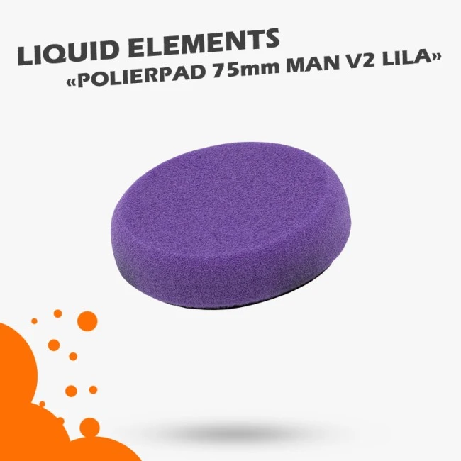 Polierpad 75mm Klett Pad Man V2 Lila Liquid Elements