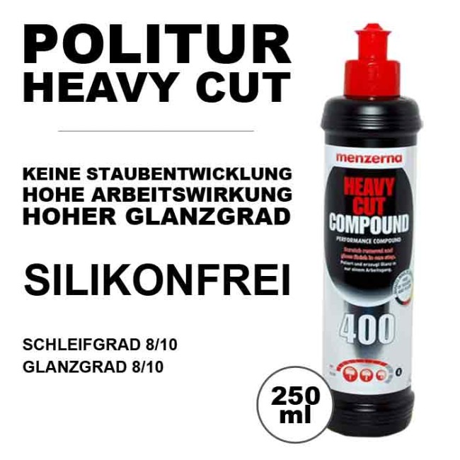 Menzerna Politur 400 Heavy Cut Compound 250ml Menzerna Politur 400 Heavy Cut Compound 250ml