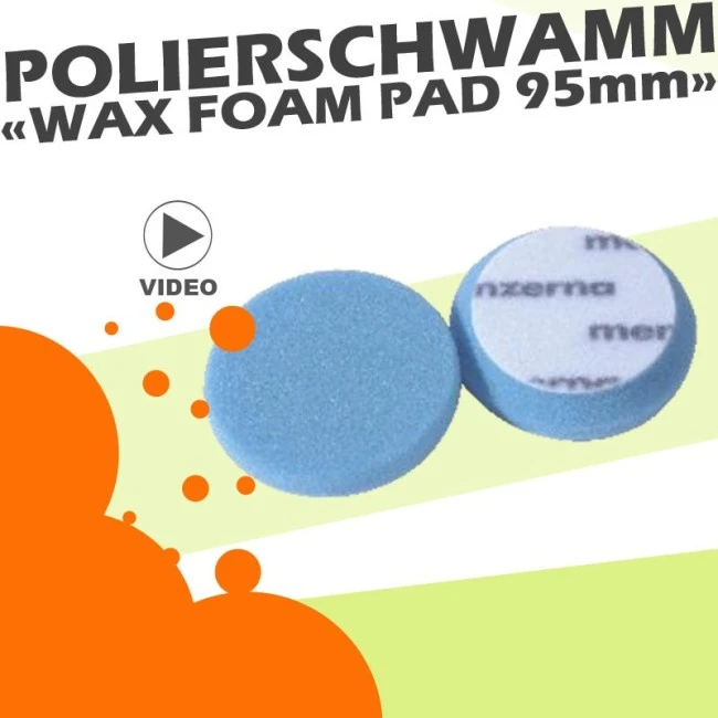 Menzerna Wax Foam Pad Blau 95mm