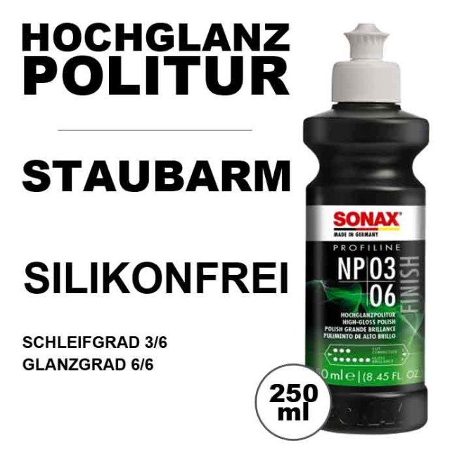 Sonax Politur NP03-06 Silikonfreie 250ml Sonax Politur NP03-06 Silikonfreie 250ml