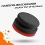 Handpolierschwamm Heavy Cut, schwarz/rot