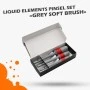 Liquid Elements Pinsel Set 3St. Grey Soft Brush